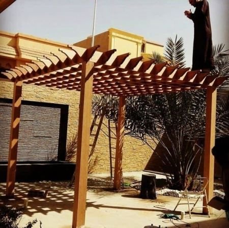 افضل برجولات خشب بالرياض